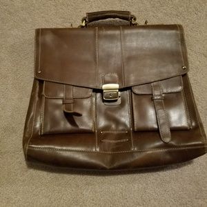 Vintage Naj OLeari new leather briefcase